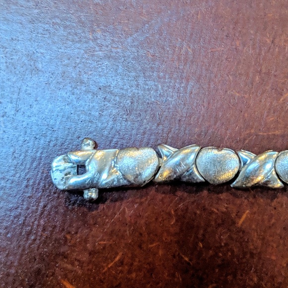 Vintage - Sterling Silver - Hugs & Kisses Bracelet - Picture 5 of 6
